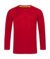 Heren Sportshirt Lange mouw Stedman ST8420 Crimson Red